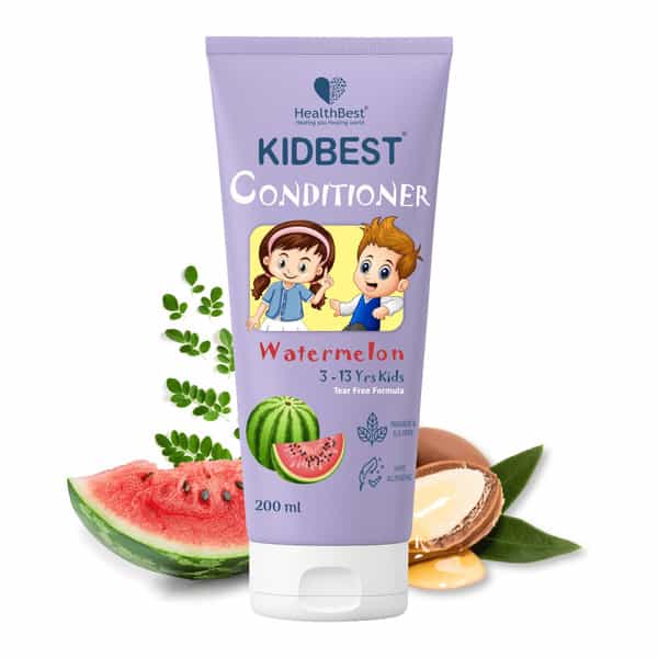 Healthbest Conditioner For Kids Nourishing And Smoothing Hair Watermelon Flavor - 200Ml