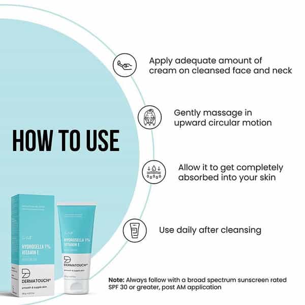 Dermatouch Hydrosella & Vitamin-E Moisturizer For Face | Daily Moisturizer - All Skin Types - 125G