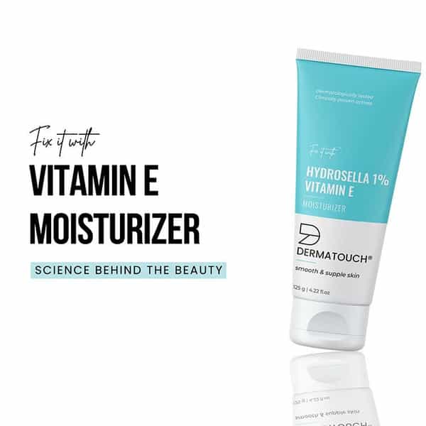 Dermatouch Hydrosella & Vitamin-E Moisturizer For Face | Daily Moisturizer - All Skin Types - 125G