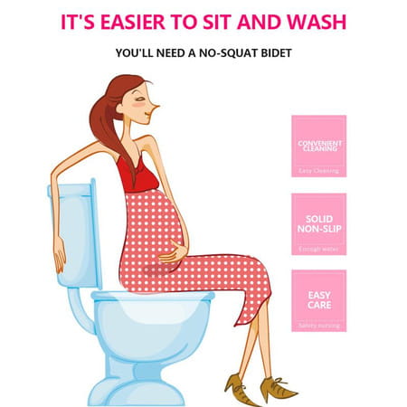 The Empress Wash Bidet/Sitz Tub For Woman - Portable - Mess Free - Fits All Sizes Of Comodes