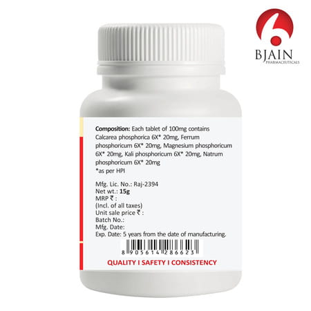 Bjain Five Phosphoricum Bio-Combination Tablet 6X | 15Gm (Pack Of 3)