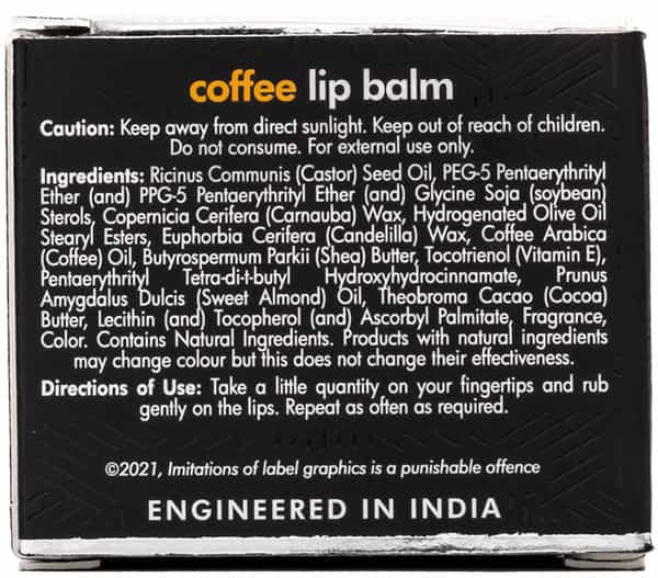 Mcaffeine Coffee Lip Balm (12Gm)