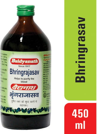 Baidyanath Asli Ayurved Bhringrajasava 450 Ml (Pack Of 2)