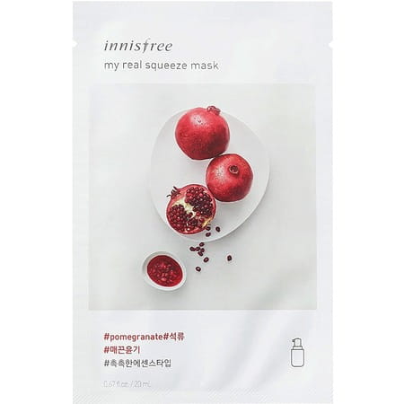 Innisfree My Real Squeeze Sheet Mask - Pomegranate- 1 Pc