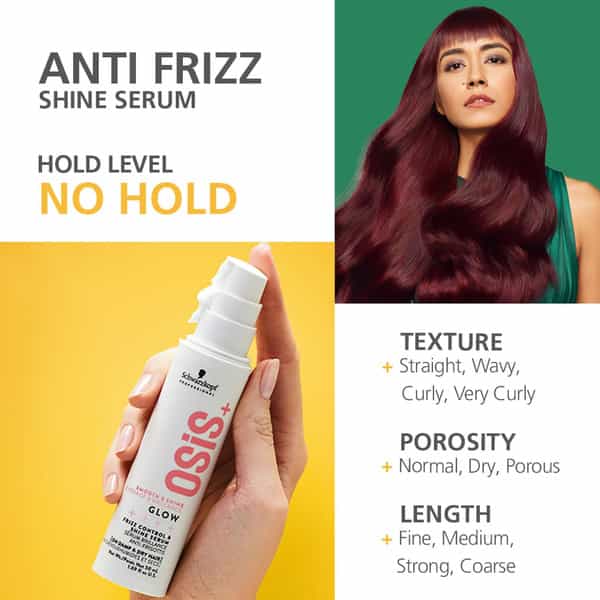Schwarzkopf Professional Osis+ Glow Anti-Frizz Shine Serum 50Ml