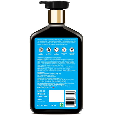 Man Arden I Am Energetic Shampoo + Body Wash No Sulphate No Paraben 250 Ml