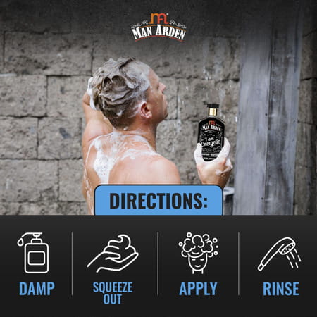 Man Arden I Am Energetic Shampoo + Body Wash No Sulphate No Paraben 250 Ml