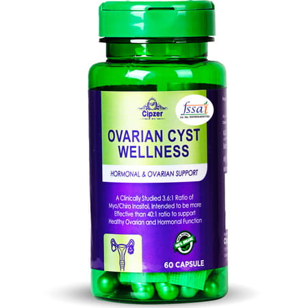 Cipzer Ovarian Cyst Capsule For Ovarian Cyst Management,Hormonal & Reproductive Balance 60 Capsules