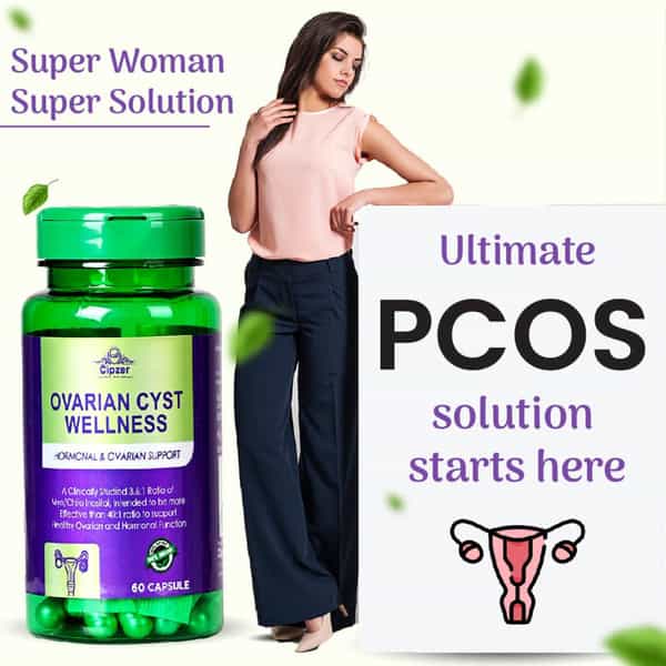 Cipzer Ovarian Cyst Capsule For Ovarian Cyst Management,Hormonal & Reproductive Balance 60 Capsules