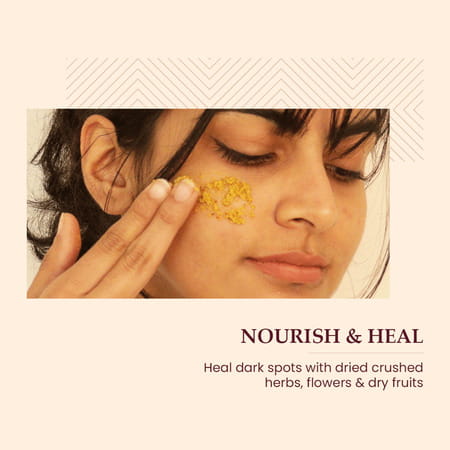 Mother Sparsh Turmeric Healing Face Ubtan Powder For Dark Spots & Radiance-40gm