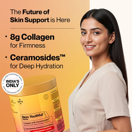 Setu Skin Youthful Marine Collagen Powder Supplements For Men And Women 210 Gram