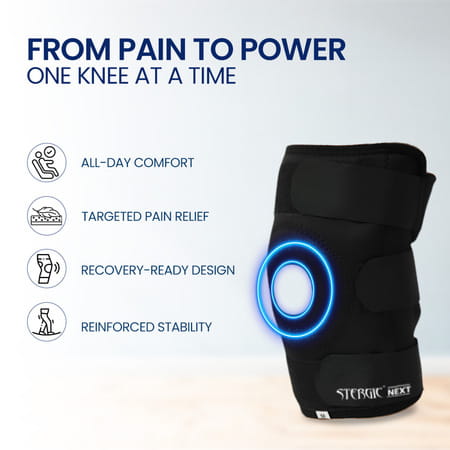 Stergic Hinged Knee Support For Sports Gym & Osteoarthritis Durable Small Size 1 No'S