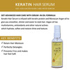 Oxyglow Herbals Keratin Hair Serum 100Ml |Enriched With Moroccan Argan Oil| Sulfate Free(Pack Of 1)