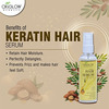 Oxyglow Herbals Keratin Hair Serum 100Ml |Enriched With Moroccan Argan Oil| Sulfate Free(Pack Of 1)