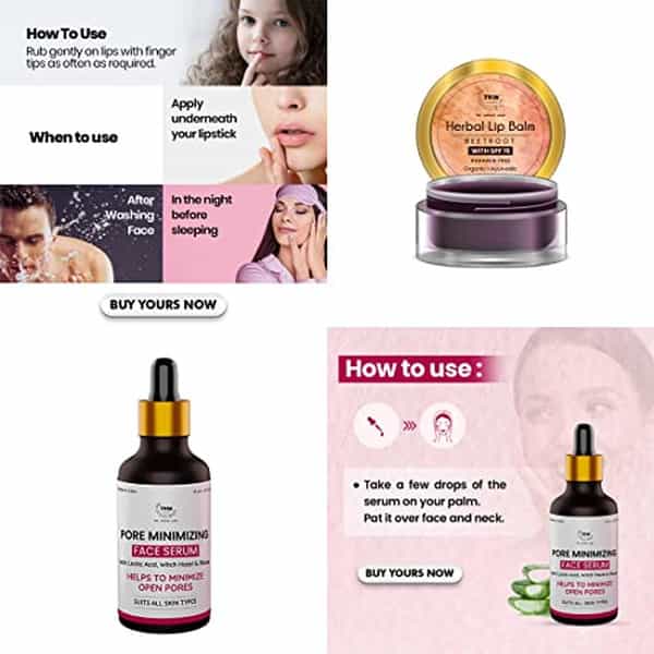 Tnw The Natural Wash Combo With Herbal Lip Balm & Pore Minimizing Face Serum