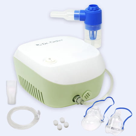 Dr. Odin Ons 105 Smart Portable Nebulizer Pediatric To Adult Use Stylish White & Green 1 No'S
