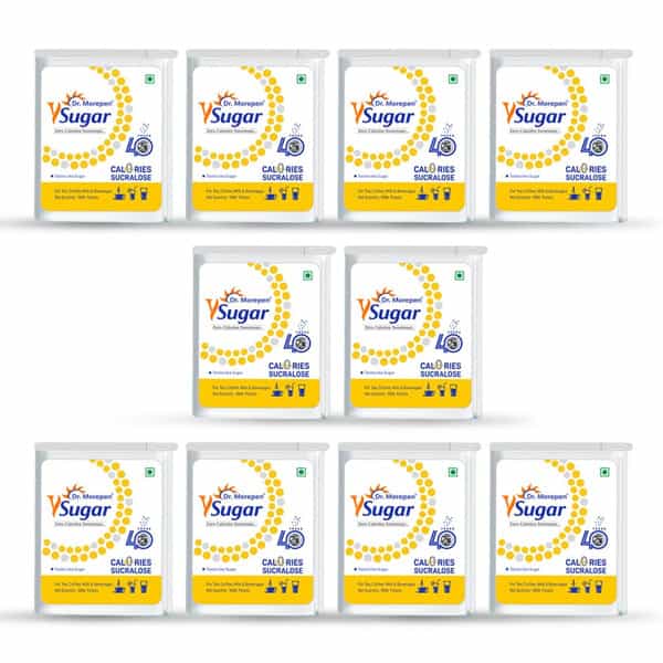 Dr. Morepen Y Sugar Pellets (Sucralose) | 100% Safe | With Zero Calories | 100% Natural 10N