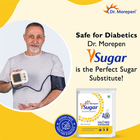 Dr. Morepen Y Sugar Pellets (Sucralose) | 100% Safe | With Zero Calories | 100% Natural 10n