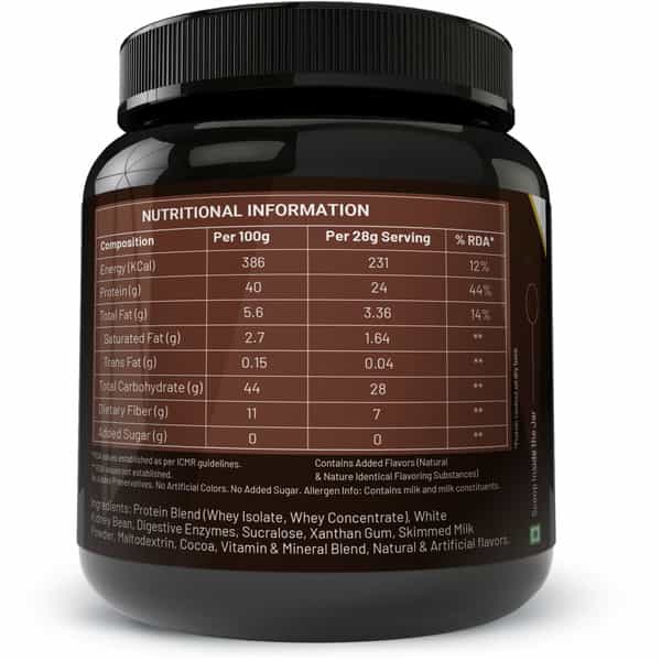 Sos Nutrition Gold Whey Protein Men Herbs Multivitamins With Carb Blocked (Rich Chocolate) - 2Lbs
