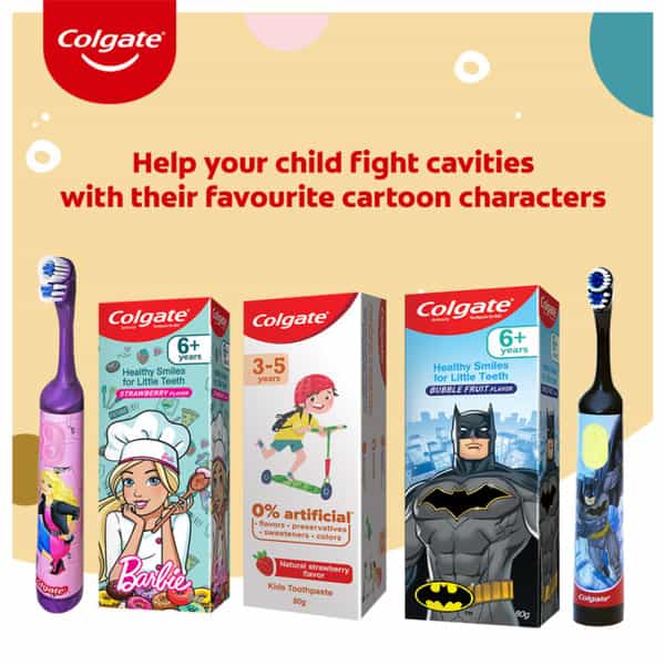 Colgate Anticavity Kids Batman Bubble Fruit Toothpaste (6+ Years) Tube Of 80 G