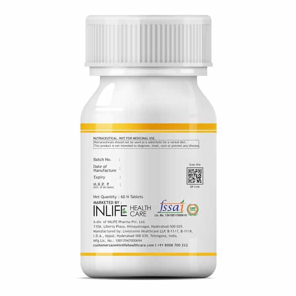 Inlife Glucosamine Tablets For Dogs & Cats 60 Tablets Pet Health Supplements (750 Mg)