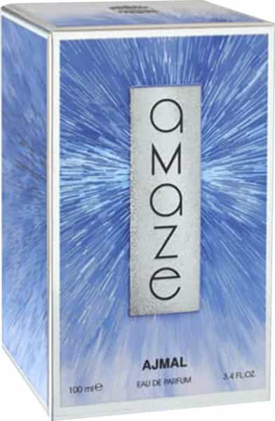 Ajmal Amaze Eau De Parfum Long Lasting Woody Scent Spray 100 Ml Gift For Men - Made In Dubai