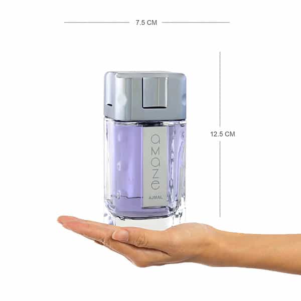 Ajmal Amaze Eau De Parfum Long Lasting Woody Scent Spray 100 Ml Gift For Men - Made In Dubai