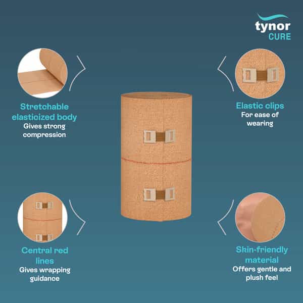 Tynor Tynocrepe | Beige | 10Cm X 4M | 1 Unit