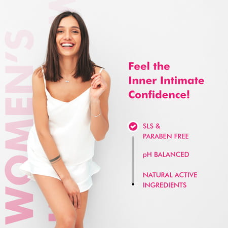 Raw Essentials Intimate Wash For Women Relieves Itchiness & Odour | Prevents Fungal Growth - 150ml