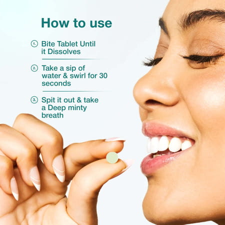 Bargad Refreshing Mint Mouthwash Tablets (90 Count) - Fresh Breath On-The-Go