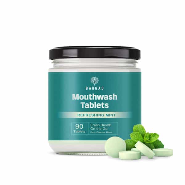 Bargad Refreshing Mint Mouthwash Tablets (90 Count) - Fresh Breath On-The-Go