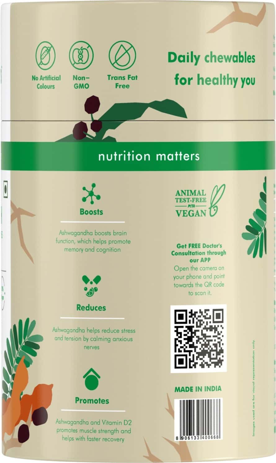 Buy MAN MATTERS NOURISH ASHWAGANDHA GUMMIES 60N Online & Get Upto 60