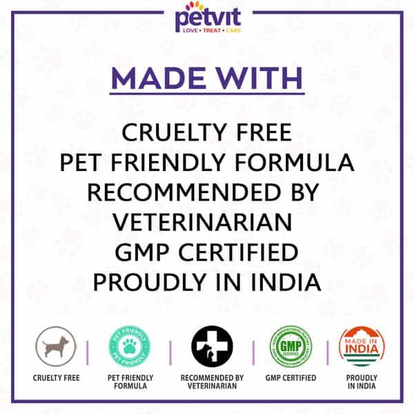 Petvit Wipes Combo Nose And Paw + Cleansing & Grooming + Ear Cleansing +Eye Tear Stain 50 Wipes Each