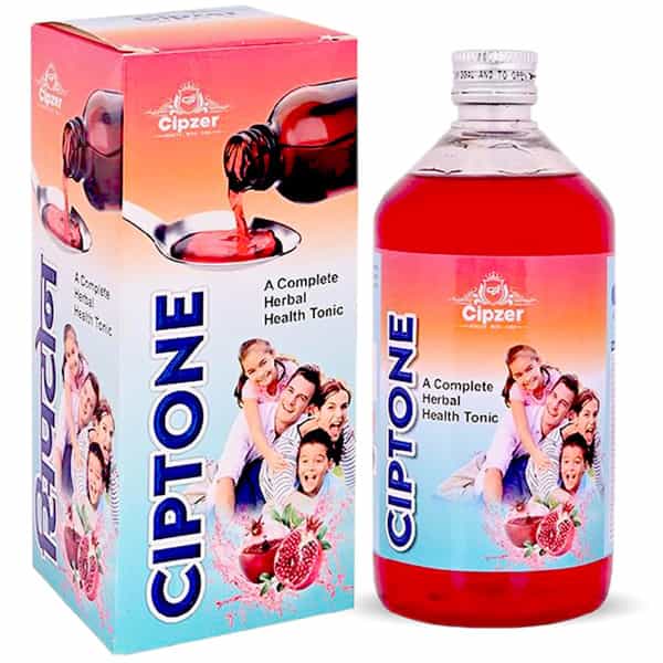 Cipzer Ciptone Syrup 500 Ml Herbal Immunity Booster | Enhances Full-Body Strength & Energy