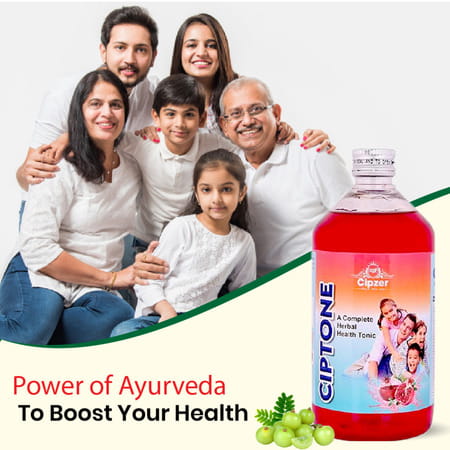 Cipzer Ciptone Syrup 500 Ml Herbal Immunity Booster | Enhances Full-Body Strength & Energy