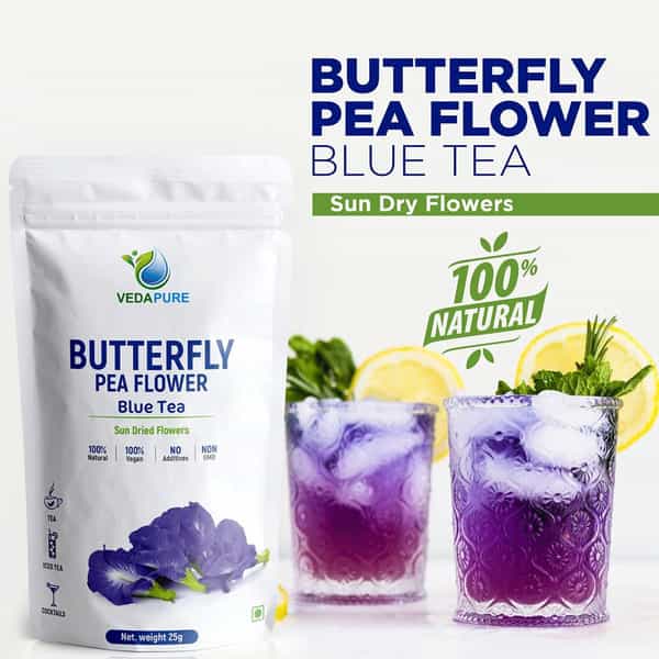 Vedapure Natural Blue Tea Coolers Cocktails Horeca - 25Gm