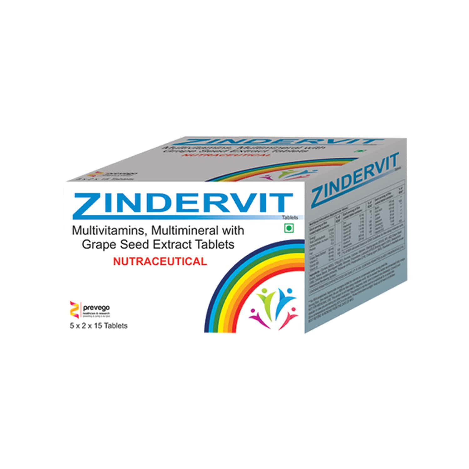 Prevego Zindervit Tab - 15n