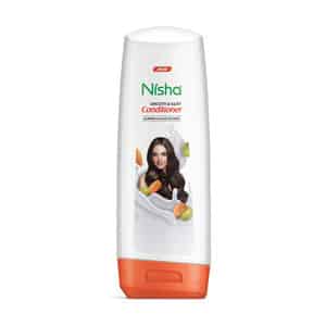 Nisha Smooth & Silky Conditioner 180ml | With Almond & Olive Actives | For Dry & Frizzy Hair