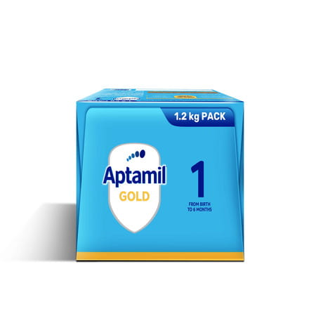 Aptamil Gold Infant Formula Powder - Stage 1 (Upto 6 Months) | Hmo (2-Fl) | Prebiotics & Dha | 1.2kg