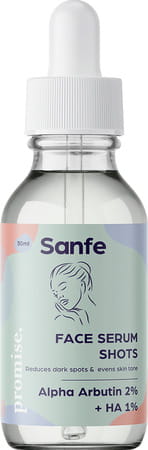 Sanfe Promise 2% Alpha Arbutin Face Serum Shots For Pigmentation & Dark Spots Removal 30ml