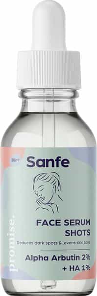 Sanfe Promise 2% Alpha Arbutin Face Serum Shots For Pigmentation & Dark Spots Removal 30Ml