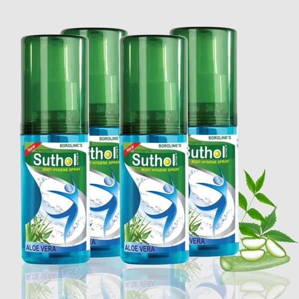 Boroline Suthol Aloe Vera Antiseptic Spray 100Ml X 4