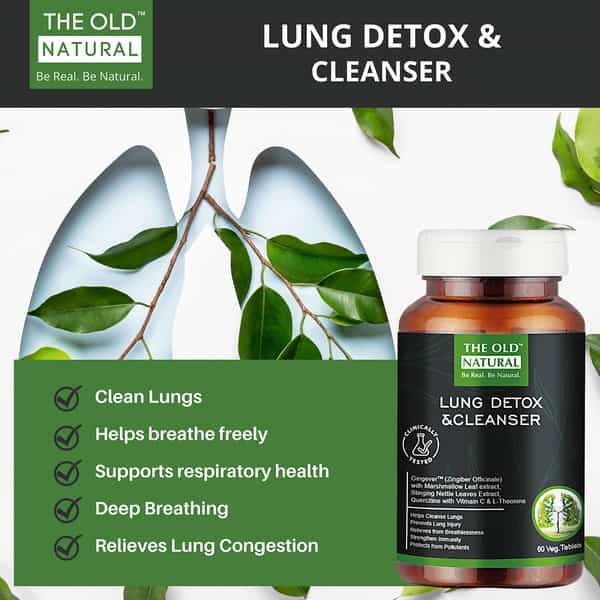 The Old Natural Lung Detox - Smokers & Pollution For Lung Cleansing- 60 Tablets