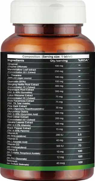 The Old Natural Lung Detox - Smokers & Pollution For Lung Cleansing- 60 Tablets