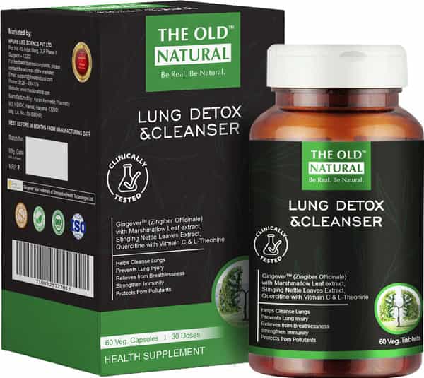 The Old Natural Lung Detox - Smokers & Pollution For Lung Cleansing- 60 Tablets