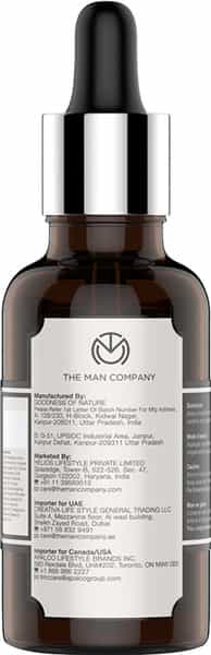 The Man Company Beard Growth Oil With Almond & Thyme For Beard Growth - 30 Ml