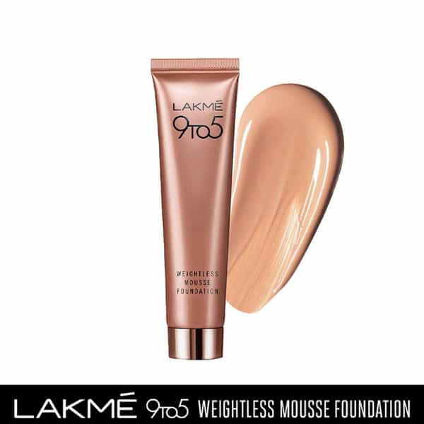 Lakme 9 To 5 Weightless Mousse Foundation Rose Ivory 25 G