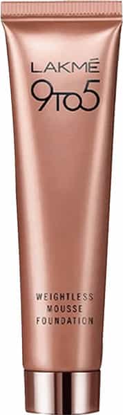 Lakme 9 To 5 Weightless Mousse Foundation Rose Ivory 25 G