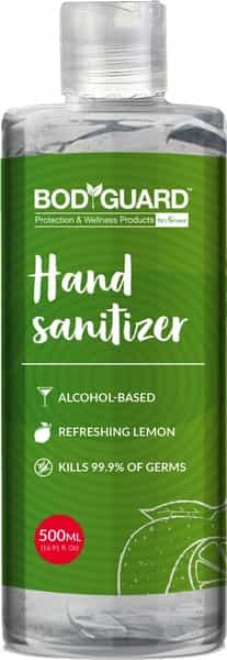 Bodyguard Alcohol Based Hand Sanitizer With Refreshing Lemon - 500Ml