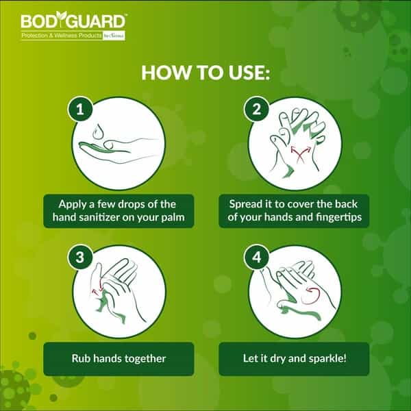 Bodyguard Alcohol Based Hand Sanitizer With Refreshing Lemon - 500Ml